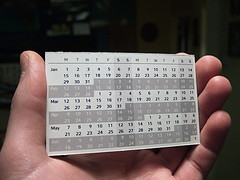 Compact Calendar Card - Design 3 by Joe Lanman on Flickr